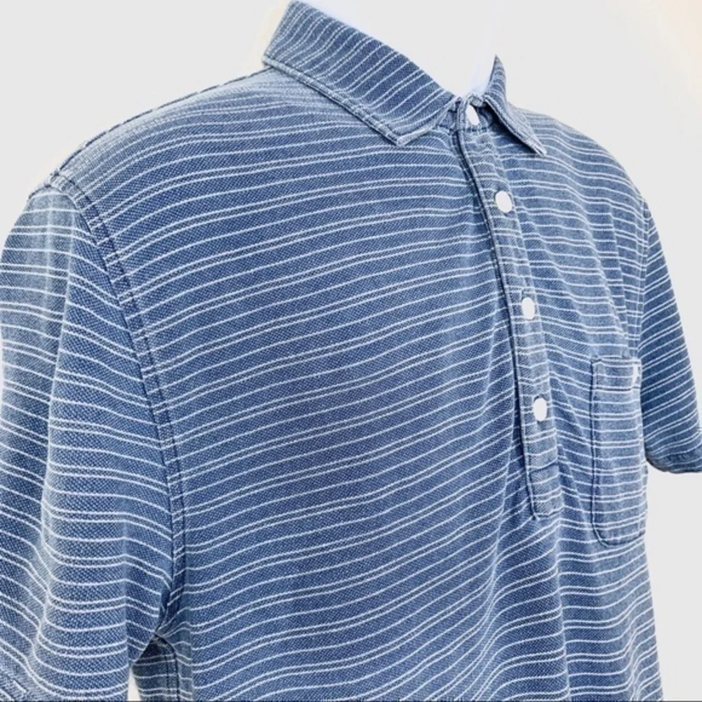 J.Crew Indigo blue Line short sleeve size M